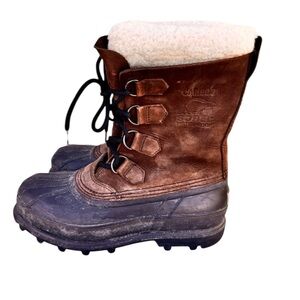 Sorel Brown and Black Insulated Boots